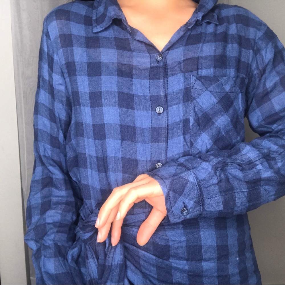 SOLD Sanctuary plaid wrap tie dress sz s - Picture 5 of 9